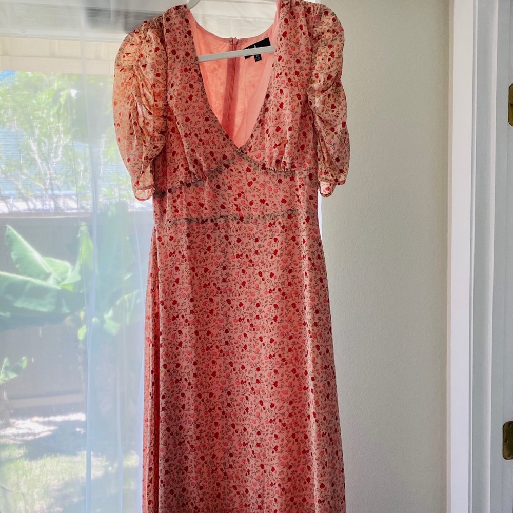 Lulus “Before You Go” Floral Dress